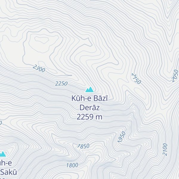 Map of Kūh-e Bāzī Derāz