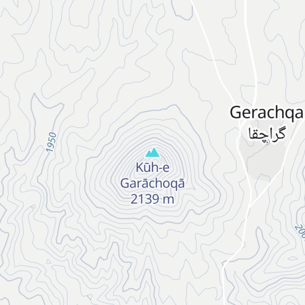 Map of Kūh-e Garāchoqā