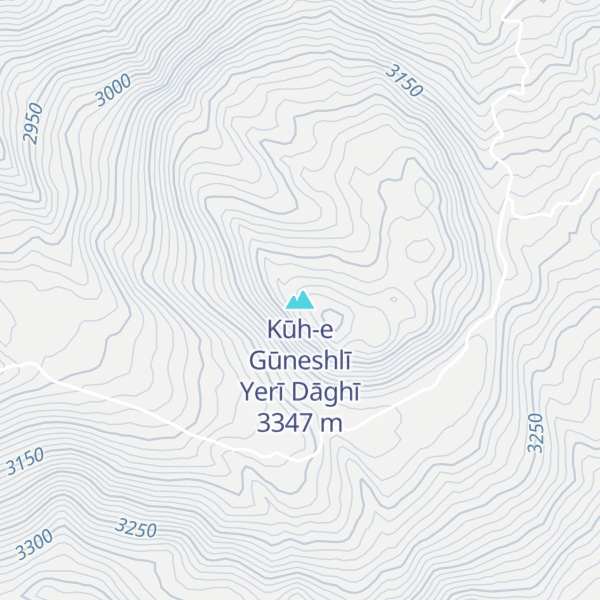Map of Kūh-e Gūneshlī Yerī Dāghī