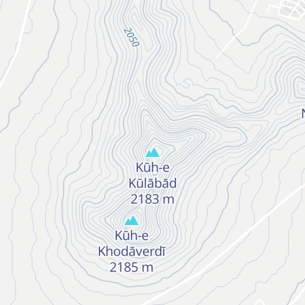 Map of Kūh-e Kūlābād