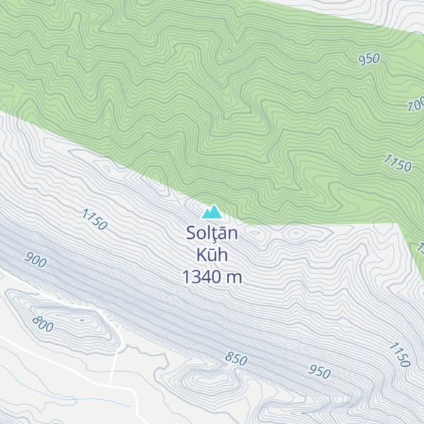 Map of Solţān Kūh