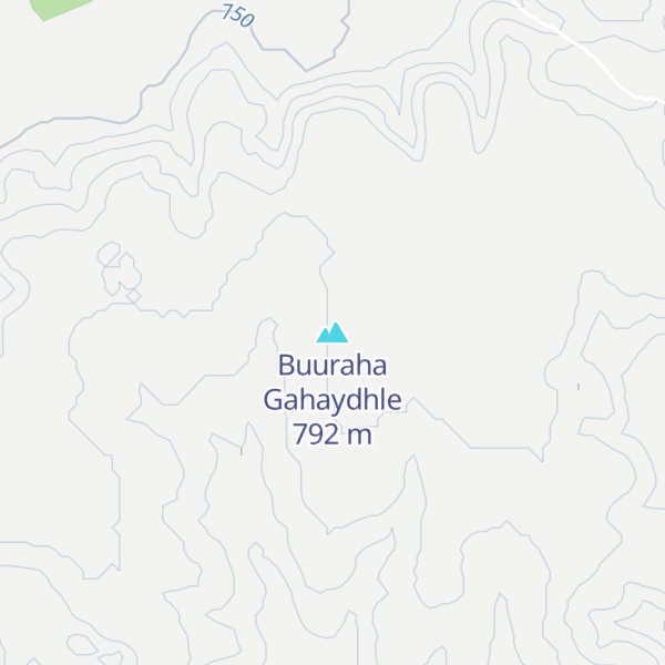 Map of Buuraha Gahaydhle