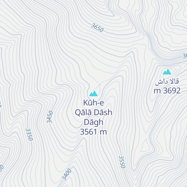 Map of Kūh-e Qālā Dāsh Dāgh