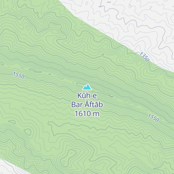 Map of Kūh-e Bar Āftāb