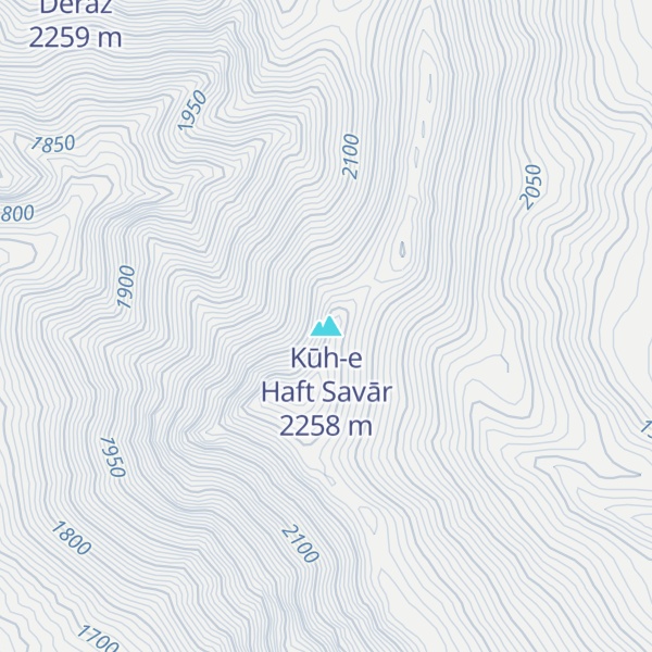 Map of Kūh-e Haft Savār