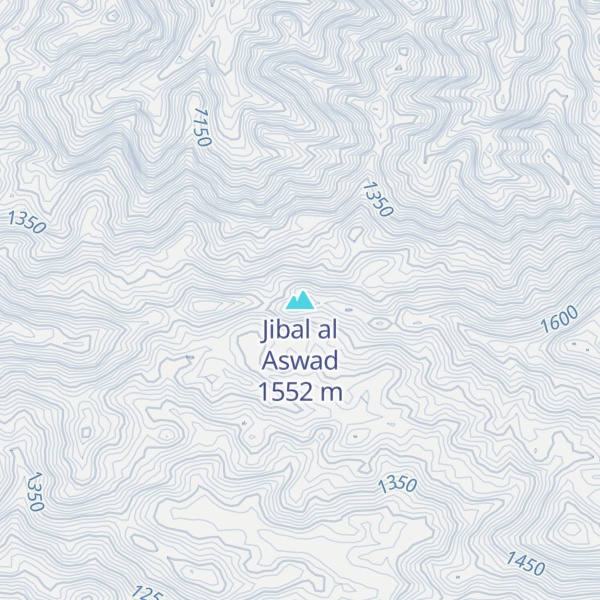 Map of Jibal al Aswad