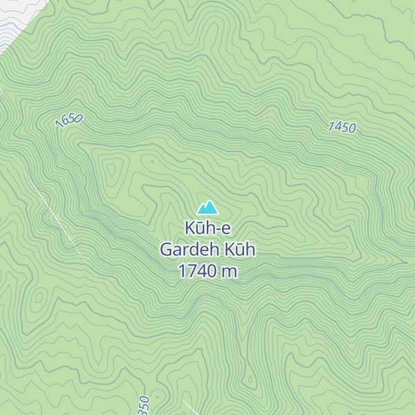 Map of Kūh-e Gardeh Kūh