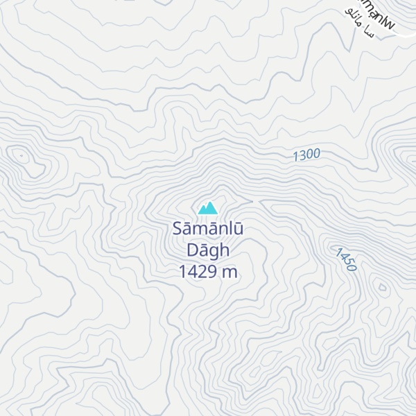 Map of Sāmānlū Dāgh