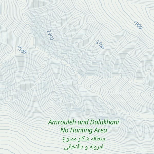 Map of Kūh-e Kaleh Gāvareh