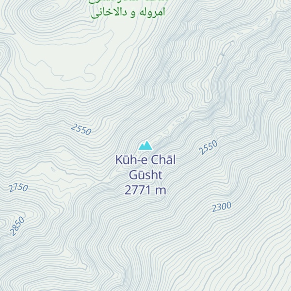 Map of Kūh-e Chāl Gūsht