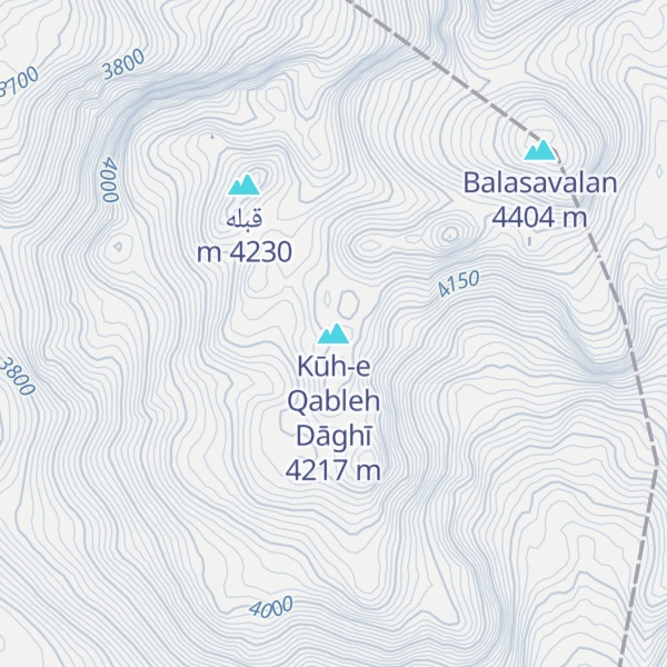 Map of Kūh-e Qableh Dāghī