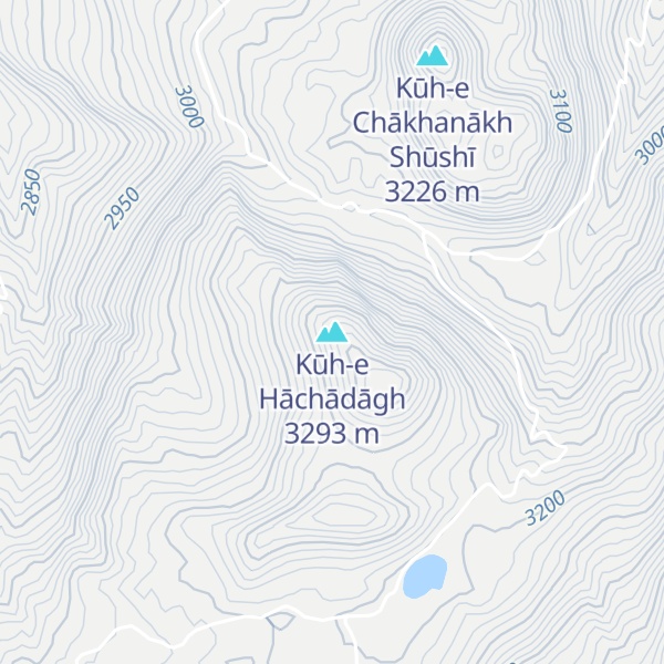 Map of Kūh-e Hāchādāgh