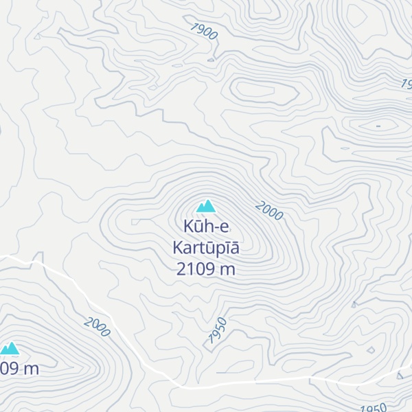 Map of Kūh-e Kartūpīā