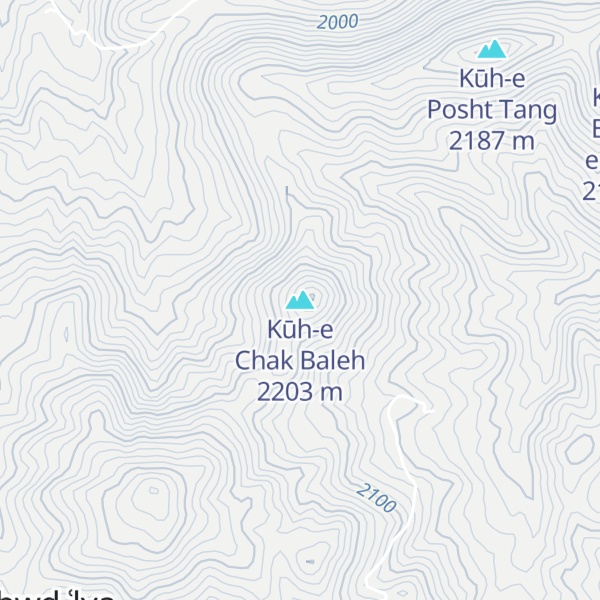 Map of Kūh-e Chak Baleh