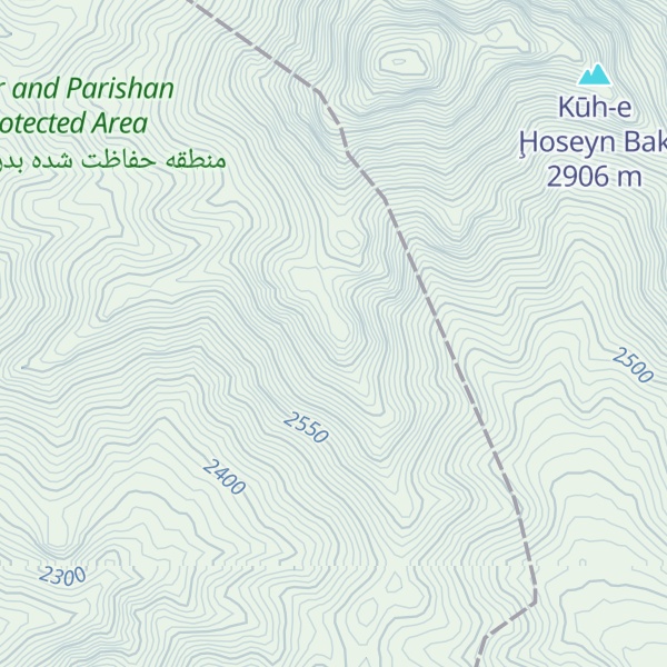 Map of Kūh-e Dāram Rū