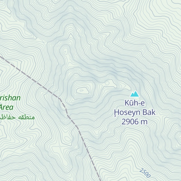 Map of Kuh-e Parishan