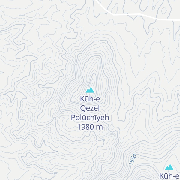 Map of Kūh-e Qezel Polūchīyeh