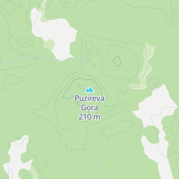 Map of Puzireva Gora