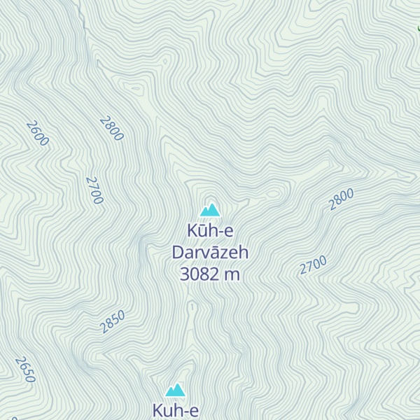 Map of Kūh-e Darvāzeh