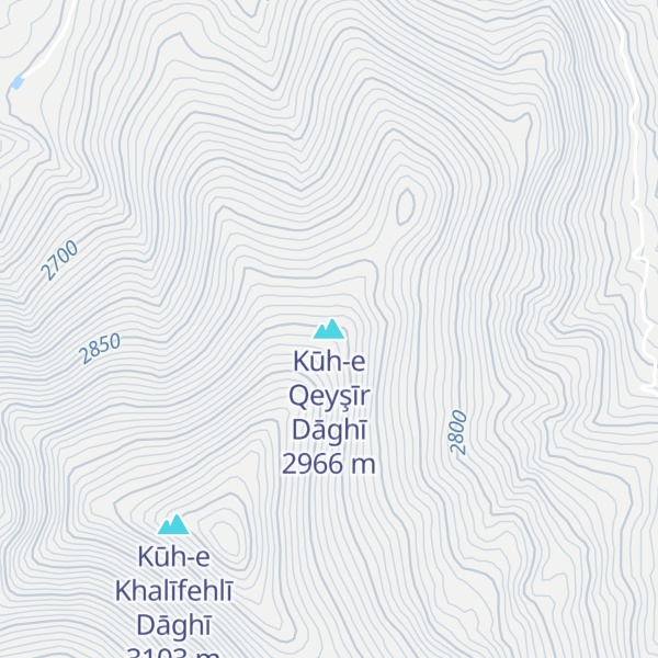 Map of Kūh-e Qeyşīr Dāghī