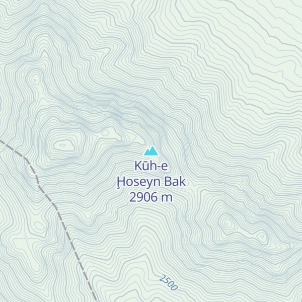 Map of Kūh-e Ḩoseyn Bak