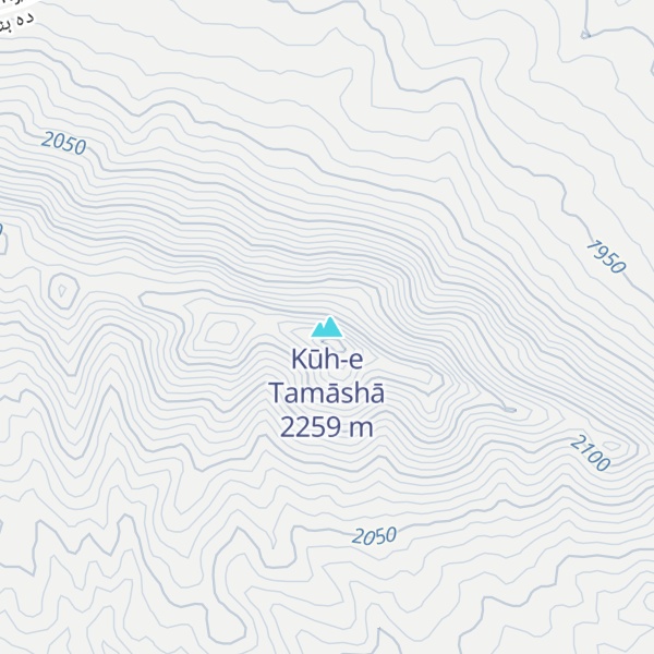 Map of Kūh-e Tamāshā