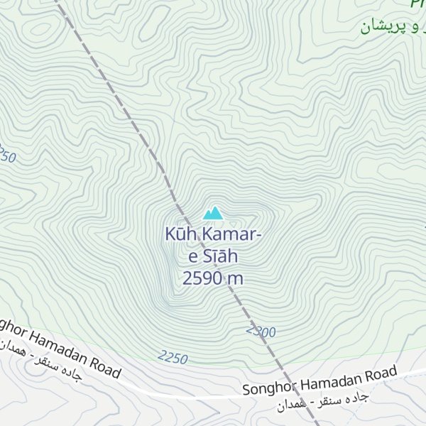 Map of Kūh Kamar-e Sīāh