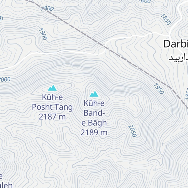 Map of Kūh-e Band-e Bāgh