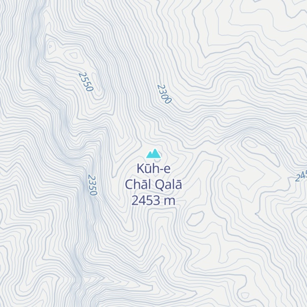 Map of Kūh-e Chāl Qalā