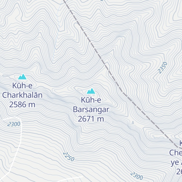 Map of Kūh-e Barsangar