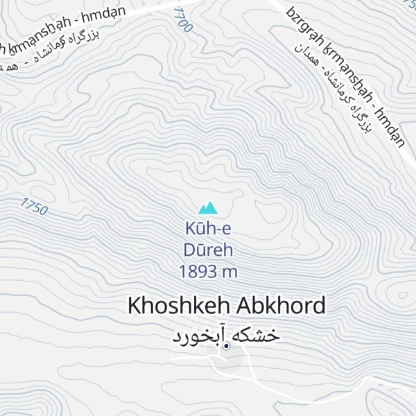 Map of Kūh-e Dūreh