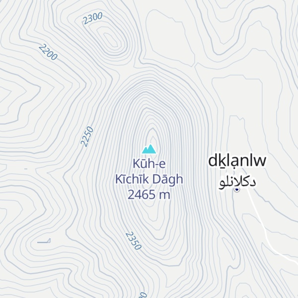 Map of Kūh-e Kīchīk Dāgh