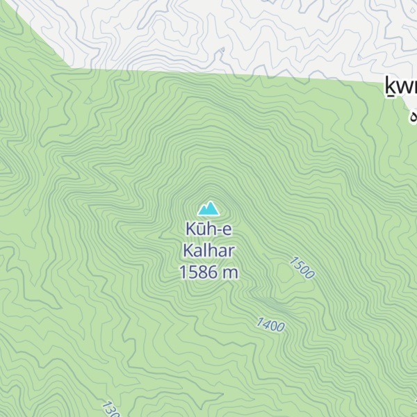 Map of Kūh-e Kalhar