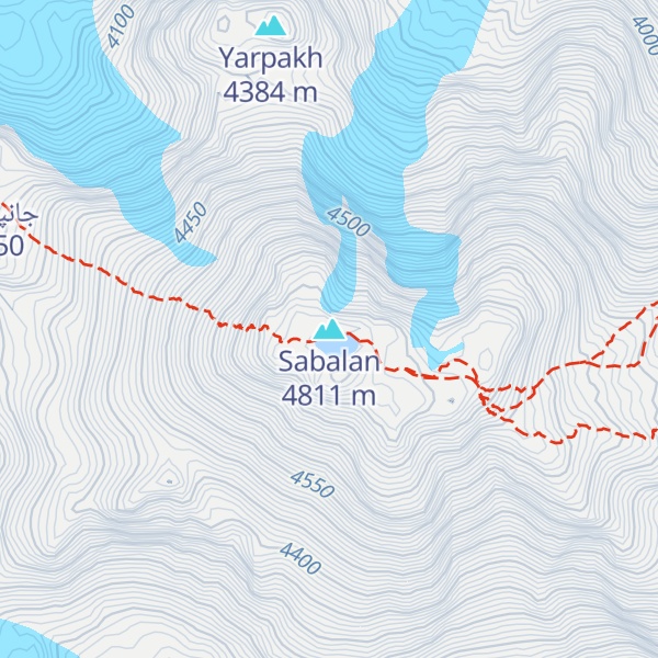 Map of Sabalan