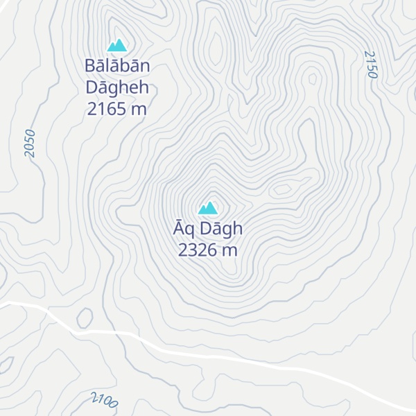 Map of Āq Dāgh