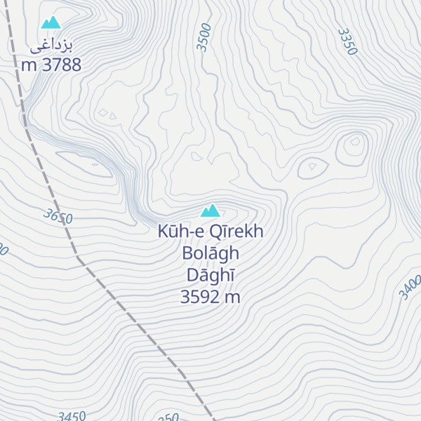 Map of Kūh-e Qīrekh Bolāgh Dāghī