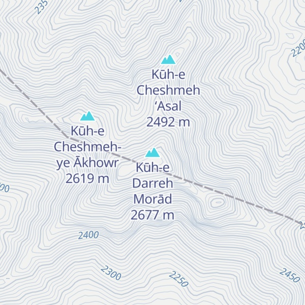 Map of Kūh-e Darreh Morād