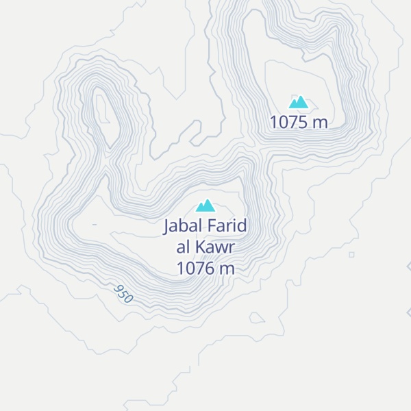 Map of Jabal Farid al Kawr