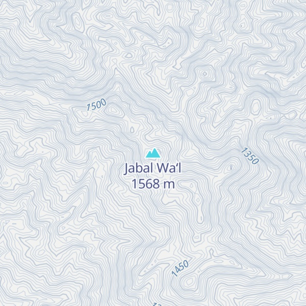 Map of Jabal Wa‘l