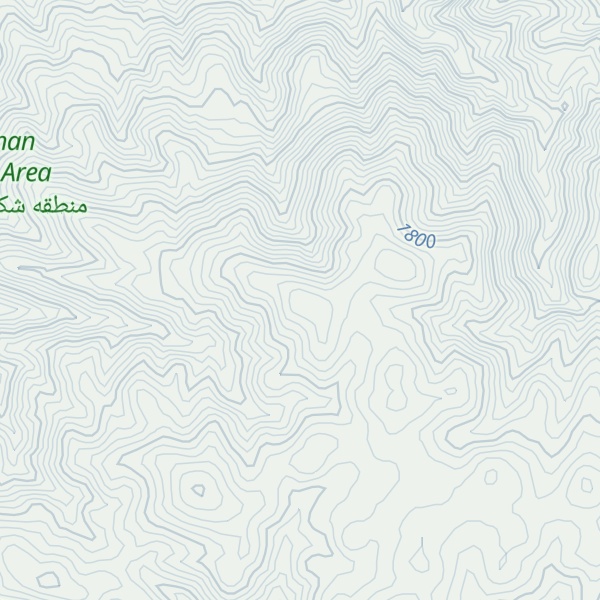 Map of Kūh-e Qazal Saḩrān