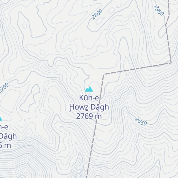 Map of Kūh-e Ḩowẕ Dāgh