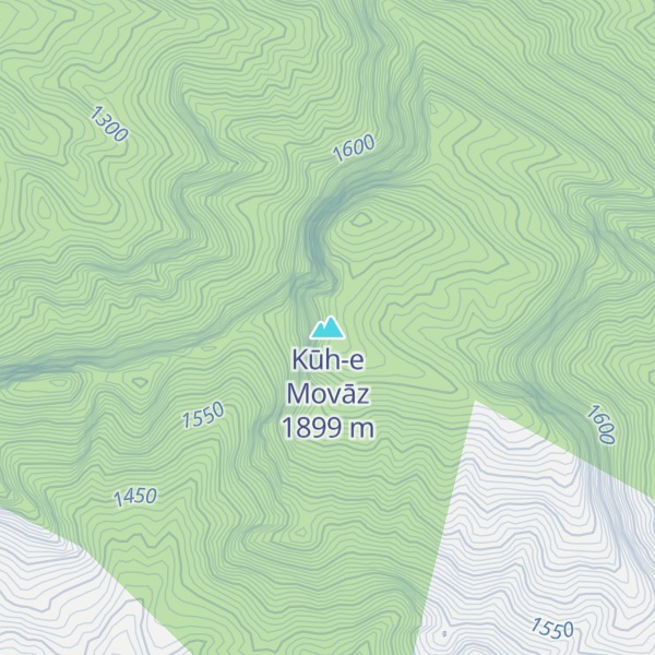 Map of Kūh-e Movāz