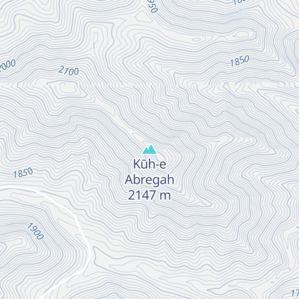 Map of Kūh-e Abregah