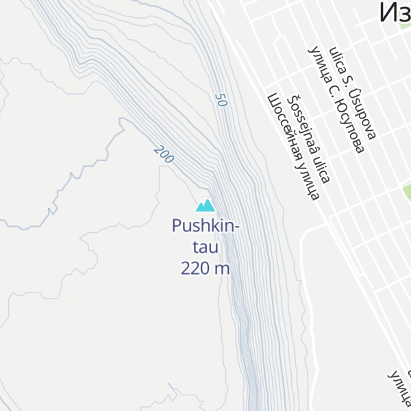Map of Pushkin-tau