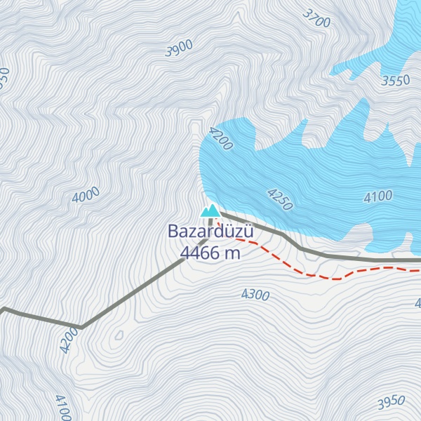 Map of Bazardüzü