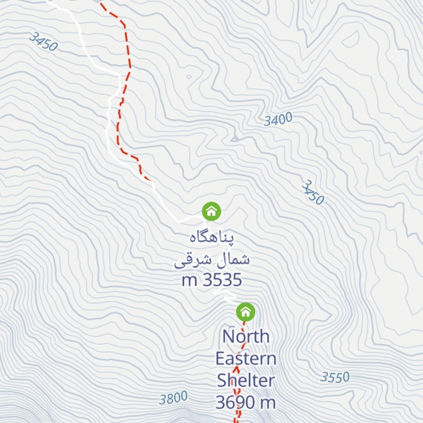 Map of پناهگاه شمال شرقی