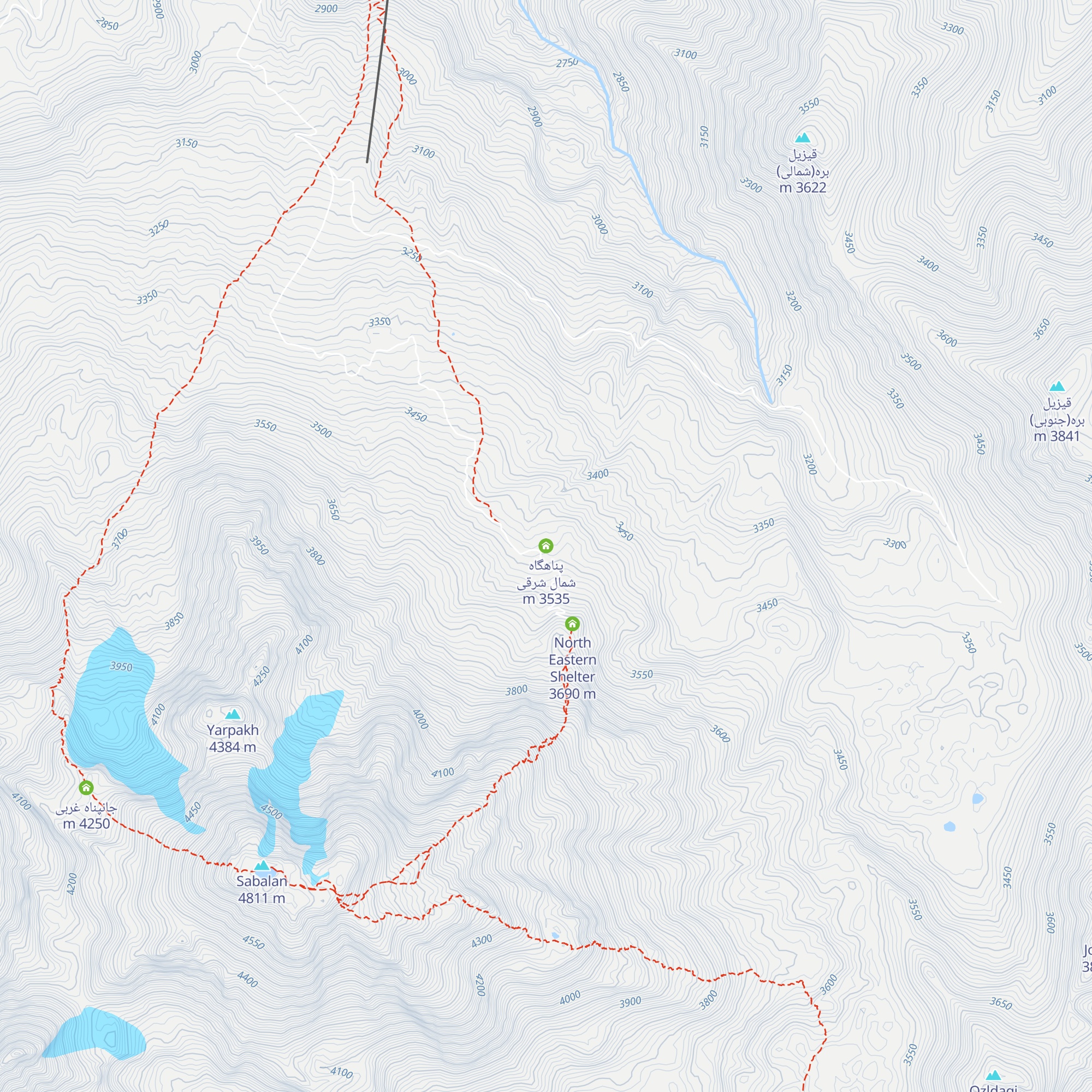 پناهگاه شمال شرقی map
