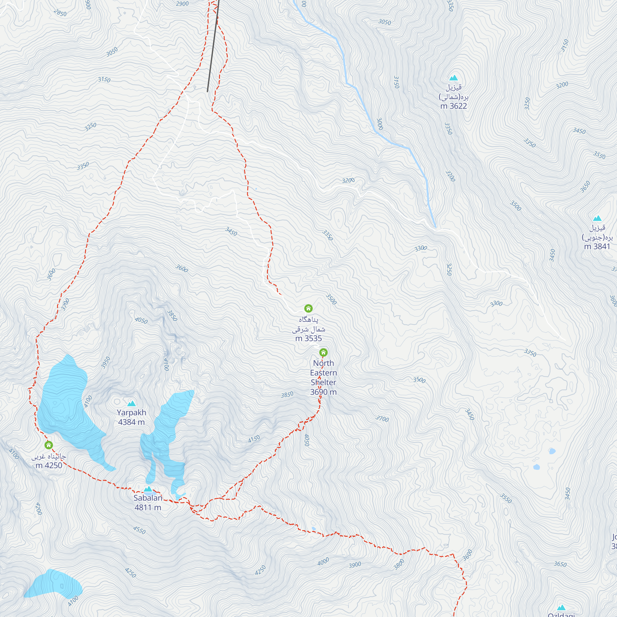 پناهگاه شمال شرقی map
