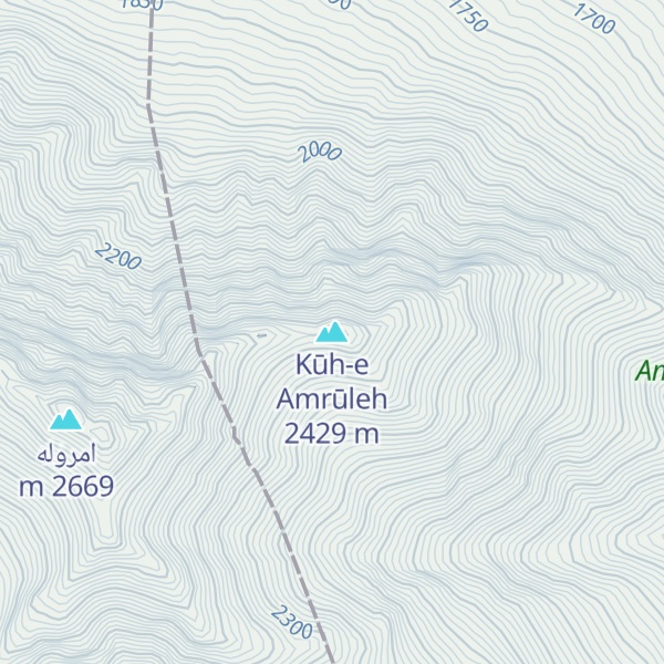 Map of Kūh-e Amrūleh