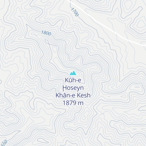 Map of Kūh-e Ḩoseyn Khān-e Kesh